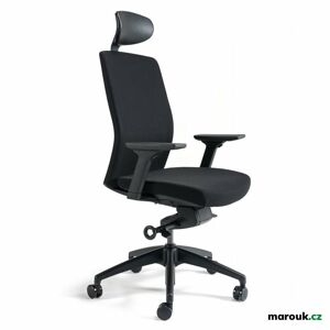 Kancelářská ergonomická židle BESTUHL J2 SP — více barev, s podhlavníkem Černá 201