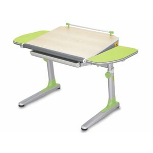 Dětský rostoucí stůl Mayer PROFI 3 32P3 13 – zelený, deska javor, 116×57–75×66