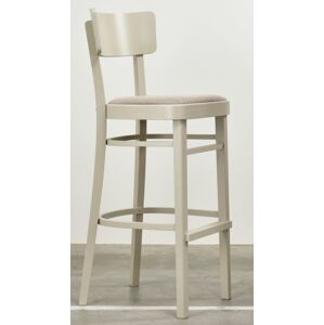 Jídelní barová dřevěná židle TON IDEAL 313 485 – čalouněný sedák, více barev