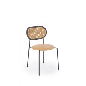 Jídelní židle MATILDA — ocel, plast, béžová