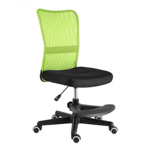 Dětská židle s podnoží GORO –⁠ látka, více barev Černo-zelená