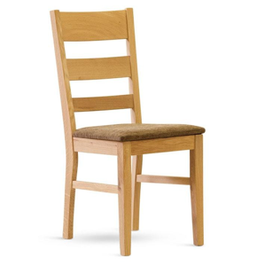Jídelní židle Stima PAUL – dub, čalouněná, nosnost 130 kg, více barev