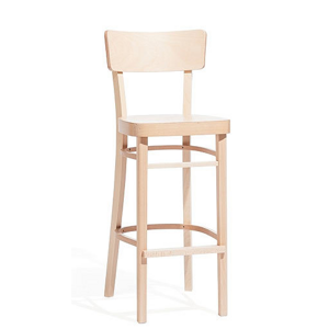 Jídelní barová dřevěná židle TON IDEAL 311 485 – hladký sedák, více barev