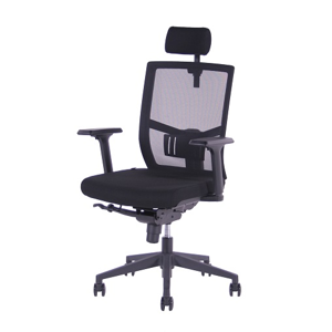 Kancelářská ergonomická židle Sego ANDY — více barev, nosnost 130 kg Černá