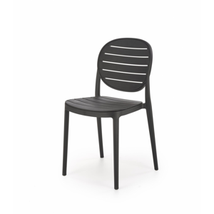 Jídelní židle SABO — plast, černá
