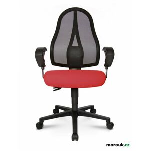 Ergonomická židle Topstar OPEN POINT SY s plochým sedákem — více barev G27 - červenohnědá