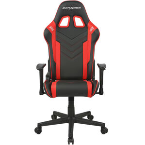 Herní židle DXRacer P132/NR – černá, červená, nosnost 130 kg