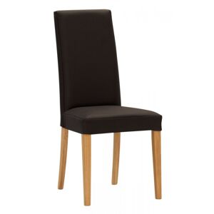 Jídelní celočalouněná židle Stima Nancy - PU kůže nebo látka, více barev Varianta 2 - dub, koženka marrone