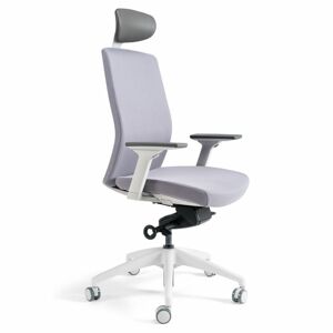 Kancelářská ergonomická židle BESTUHL J2 WHITE SP — více barev, s podhlavníkem Šedá 206