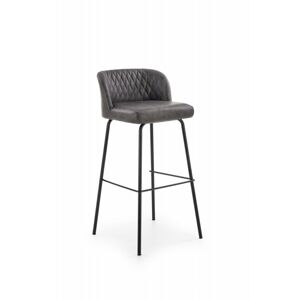 Barová židle EVITA – ekokůže, více barev Tmavě šedá