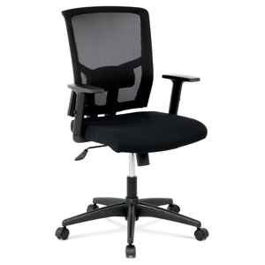 Kancelářská židle na kolečkách Autronic KA-B1012 BK –  s područkami, černá