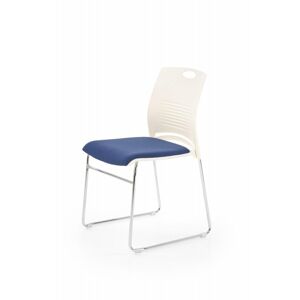 Konferenční židle CALI – látka, plast, více barev Modrá