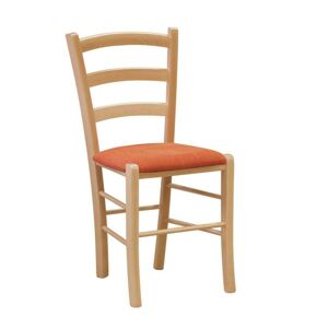 Dřevěná jídelní židle Stima VENEZIA – dub sonoma, čalouněný sedák