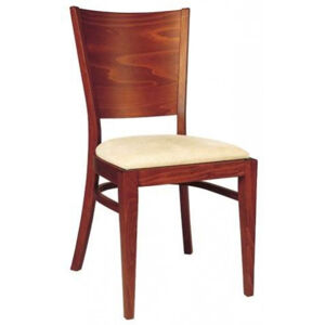 Jídelní dřevěná židle TON NORMA 313 917 – buk, čalouněný sedák